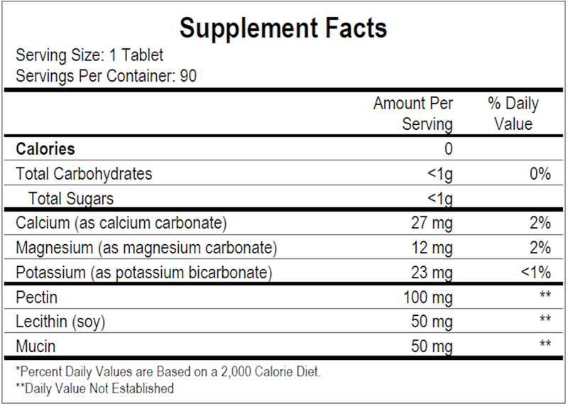 Refluxin (Ecological Formulas) Supplement Facts