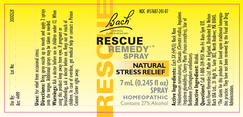 Rescue Remedy Spray (Nelson Bach) 0.245oz Label