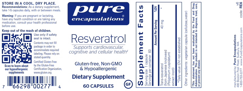 Resveratrol 60 Count