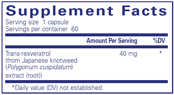 Resveratrol 60 Count