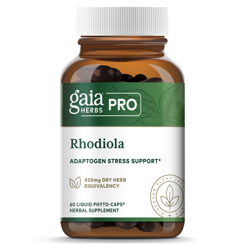 Rhodiola Rosea 60count (Gaia Herbs Professional Solutions) Front