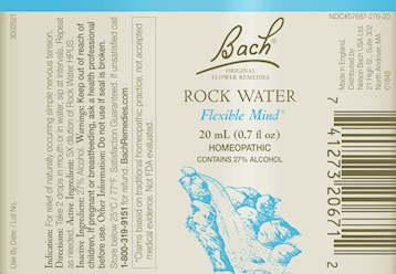 Rock Water Flower Essence (Nelson Bach) Label