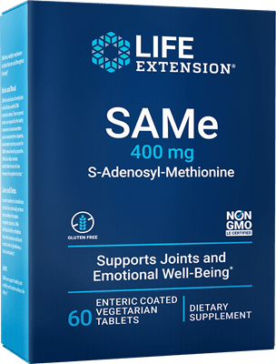 SAMe 400mg 60 Count (Life Extension) Front