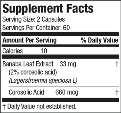 SUGARSolve PRO (American BioSciences) supplement facts