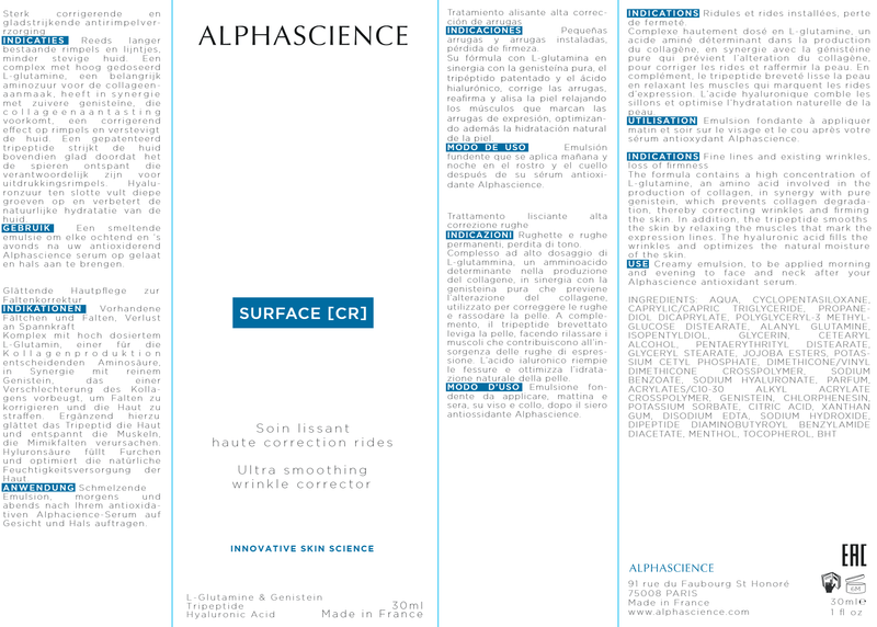 SURFACE CR (Alphascience) Label