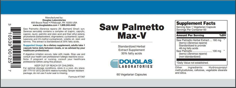 BACKORDER ONLY - Saw Palmetto Max-V