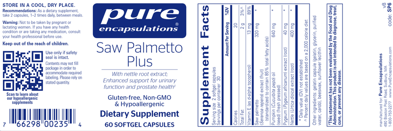 Saw Palmetto Plus 60 Count