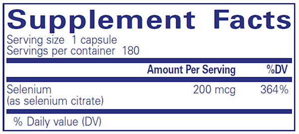 Selenium (Citrate) 180 Count