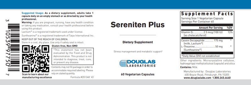 BACKORDER ONLY - Sereniten Plus 60 Count