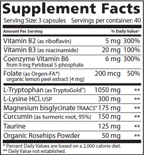 Serotonin (Lidtke Medical) supplement facts