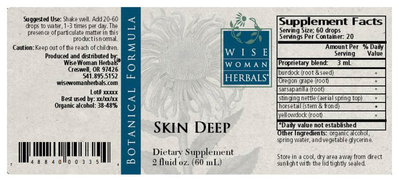 Skin Deep 2oz Wise Woman Herbals products