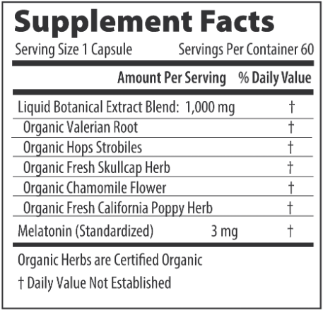 Sleep (Restorative Formulations) Supplement Facts