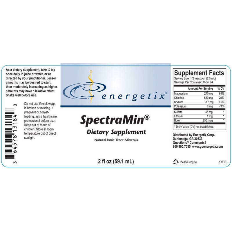 SpectraMin (Energetix) Label