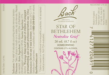 Star of Bethlehem Flower Essence (Nelson Bach) Label