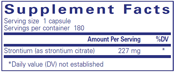 Strontium (Citrate) 180 Count