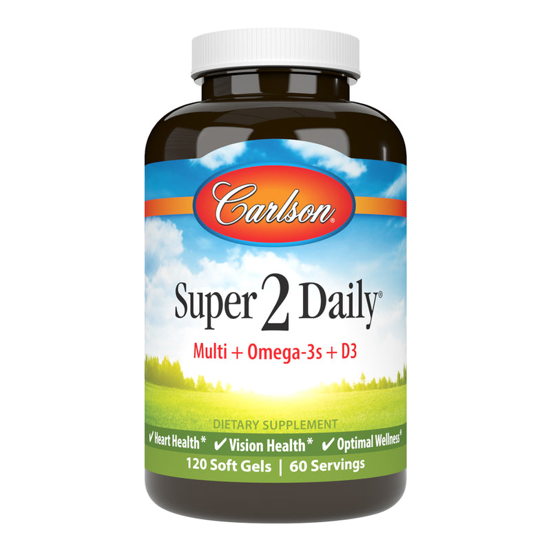 Super 2 Daily (Carlson Labs) 120ct Front