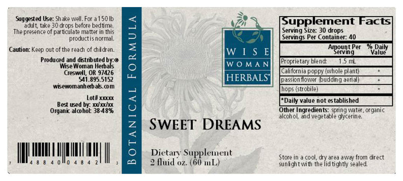 Sweet Dreams Wise Woman Herbals products