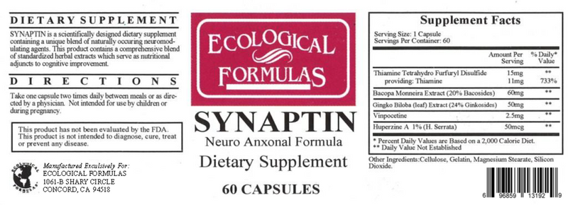 Synaptin (Ecological Formulas) Label