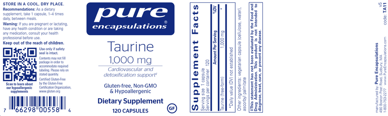 Taurine 1000 Mg. 120's