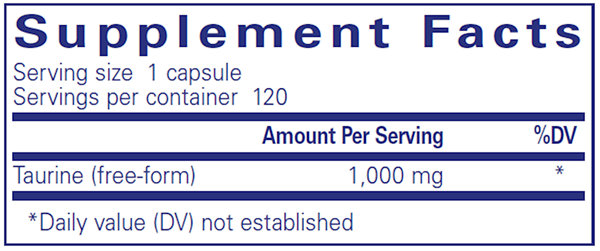 Taurine 1000 Mg. 120's