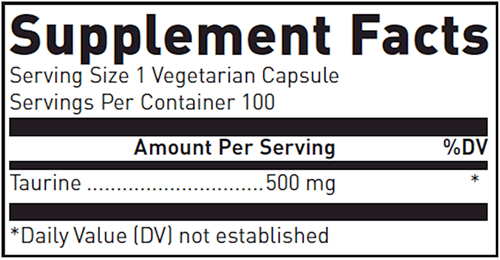 BACKORDER ONLY - Taurine 500 Mg