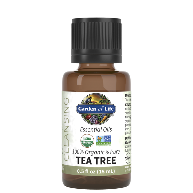 Tea Tree Organic Essential Oil (Garden of Life) Front