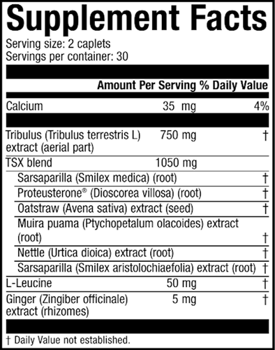 Testron SX (Nutraceutics) Supplement Facts