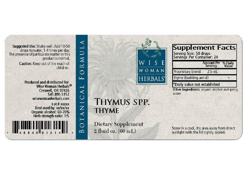 Thymus thyme 4 oz Wise Woman Herbals products