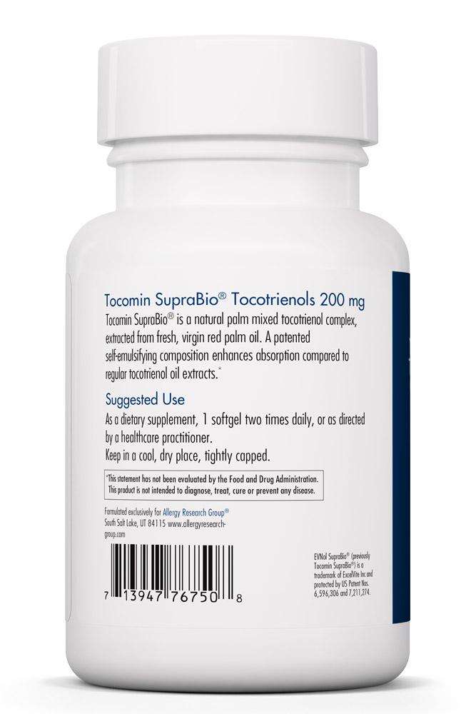 Tocomin SupraBio® Tocotrienols 200 mg 60 Count