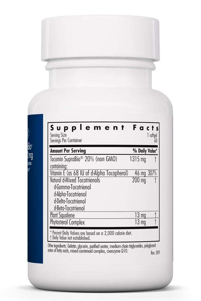 Tocomin SupraBio® Tocotrienols 200 mg 60 Count