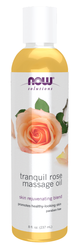 Tranquil Rose Massage Oil (NOW) Front