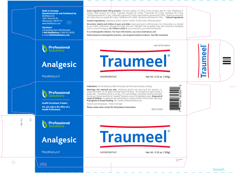 Traumeel Ointment (MediNatura Professional) Label