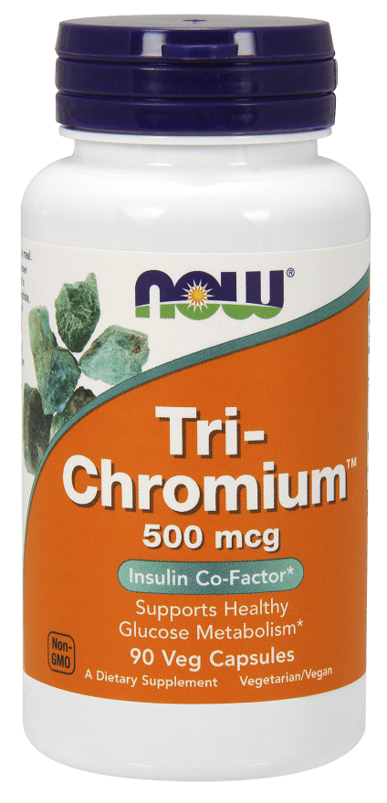 Tri-Chromium 500 mcg (NOW) Front