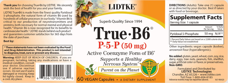 True B6 (Lidtke) Label