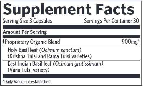 Tulsi-Holy Basil 90ct (Organic India) Supplement Facts