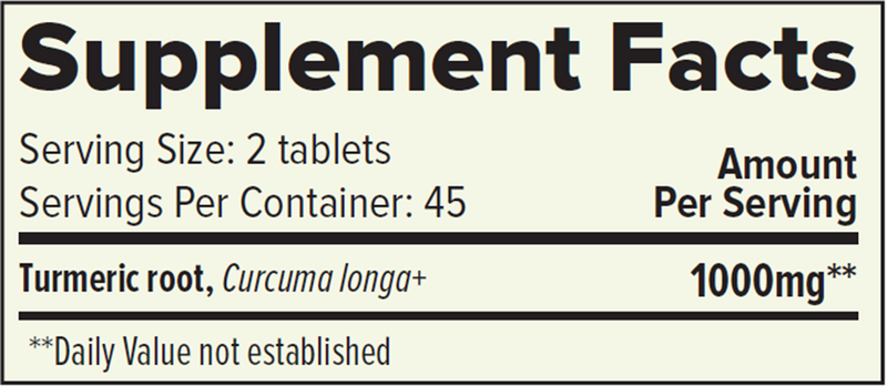 Turmeric Organic (Banyan Botanicals) Supplement Facts