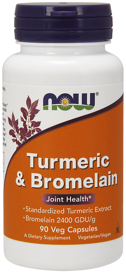 Turmeric & Bromelain (NOW) Front