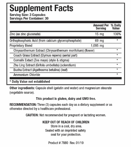 UT Complex (Biotics Research) Supplement Facts