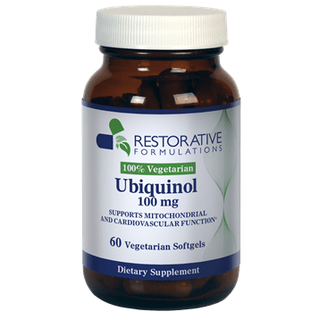 Ubiquinol 100mg 60ct (Restorative Formulations) Front