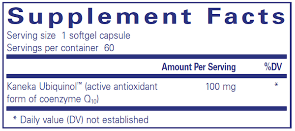 Ubiquinol-QH 100 Mg