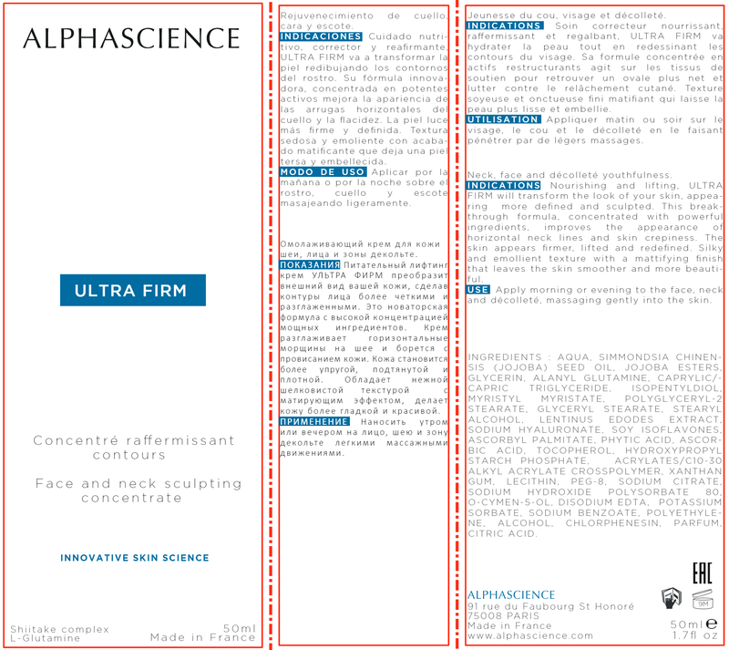 Ultra Firm (Alphascience) Label