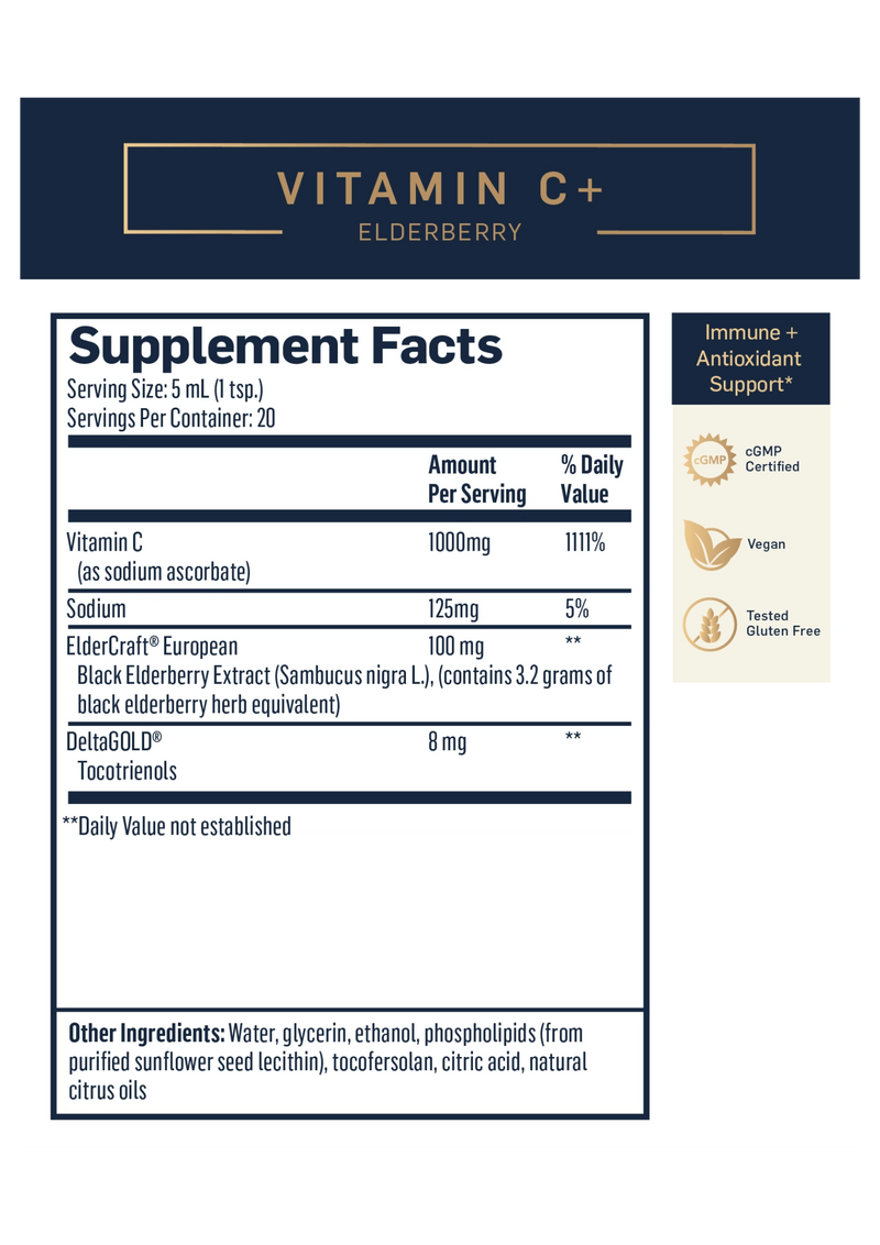 Vitamin C (Quicksilver Scientific) Supplement Facts