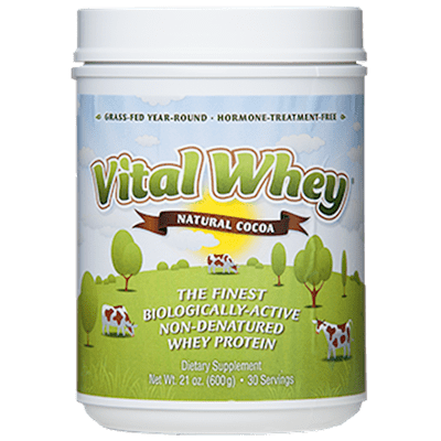 Vital Whey Natural Cocoa 21oz (Well Wisdom)