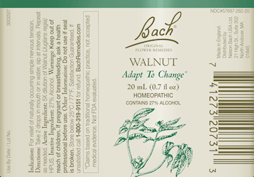 Walnut Flower Essence (Nelson Bach) Label