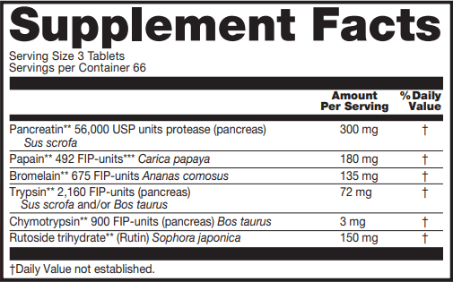 BACKORDER ONLY - Wobenzym N Revised 200 Count