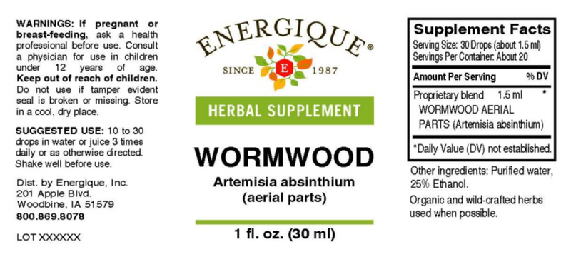 Wormwood (Artemesia) (Energique) Label