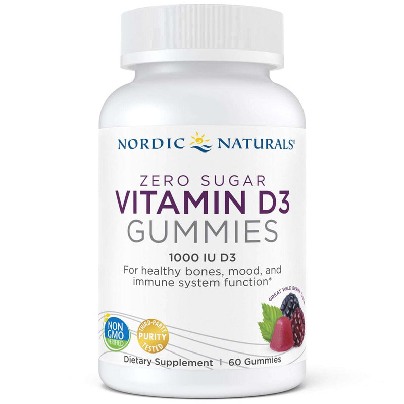 Zero Sugar Vitamin D3 Gummies Nordic Naturals