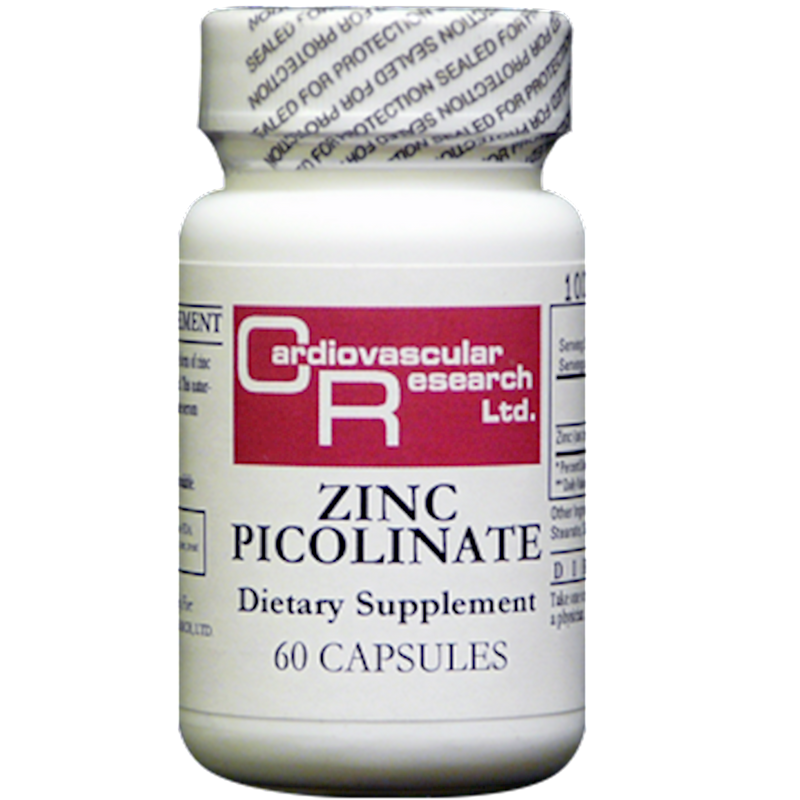 Zinc Picolinate 25 mg (Ecological Formulas) Front