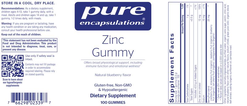 BACKORDER ONLY - Zinc Gummy