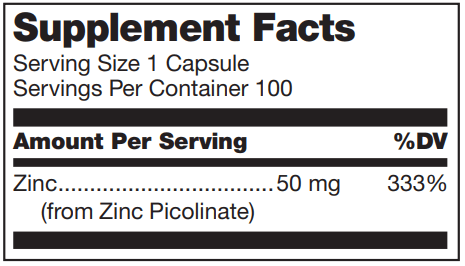 Zinc Picolinate Complex